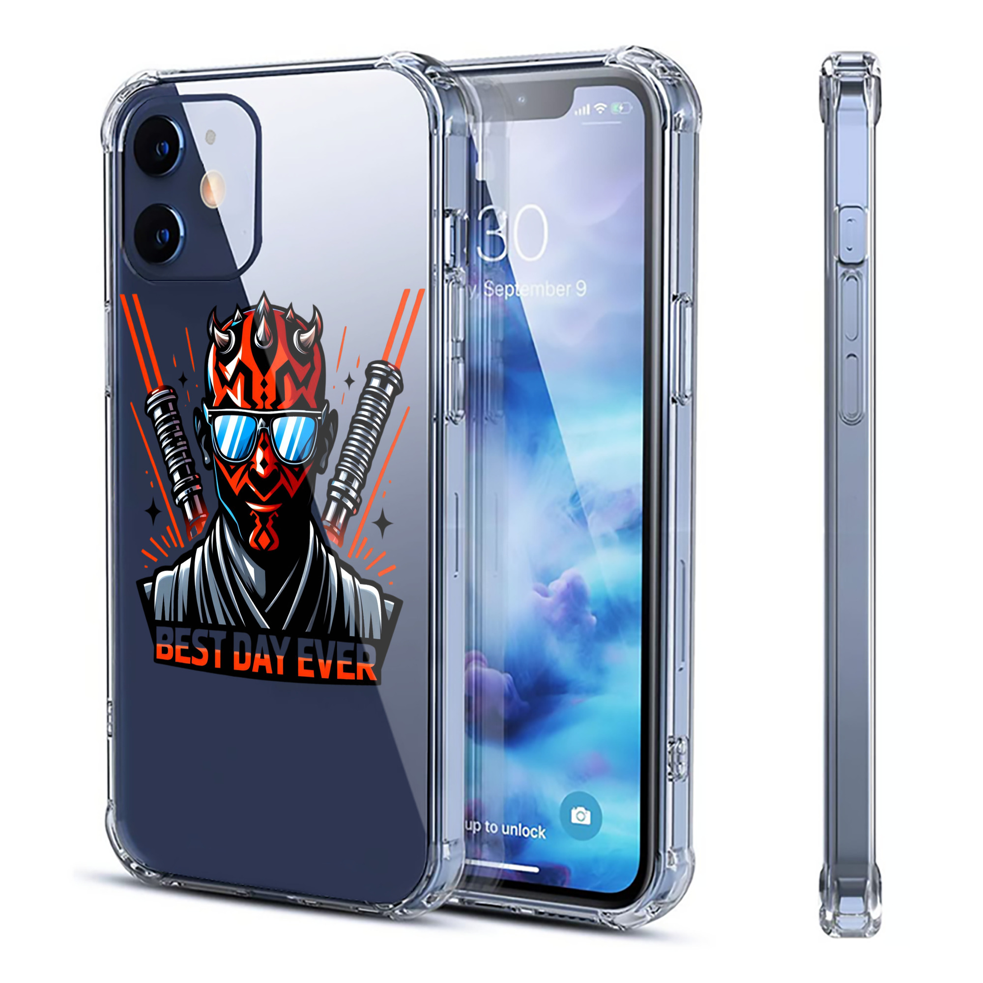 （画像用） スター・ウォーズ Star Wars 【iPhone 12シリーズ対応】透明スマホケース（クリアソフトケース）